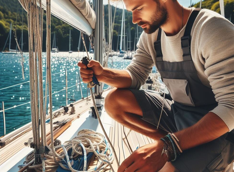 Sailboat mast repair