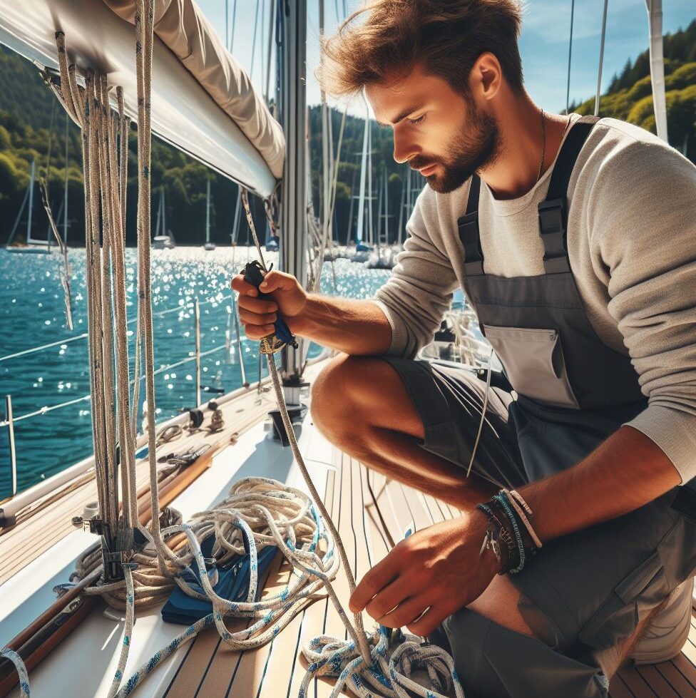 Sailboat mast repair